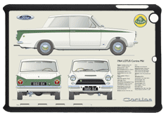 Lotus Cortina MkI 1962-64 (pre-airflow) Small Tablet Covers